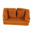 thumbnail image 2 of Yinanstore Canapé-Lit Mini Convertible Chaise Longue DIY Accessoires Modèle Réaliste Mini Causeuse pour Décorations Paysagères Jeu de Rôle Cadeau Marron, 2 of 7