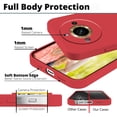 thumbnail image 5 of Compatible with Realme 11 Pro Plus Case for Women Men, Ultra Slim Realme 11 Pro Plus Phone Case Silicone Liquid Soft Shockproof Anti-Scratch Protective Cases (Red), 5 of 14