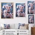 thumbnail image 4 of Designart "Flowers Pastel flowers II" Apple Blossom Floater Framed Wall Art Print, 4 of 7
