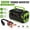 INV-12V-500W-HANDLE-GREEN, variant on 500W 1000W Peak Car Power Inverter DC12V‑AC110V, Dual US Outlet USB Fast Charger, Portable Vehicle Converter for RV Camping Emergency, Battery Not Included