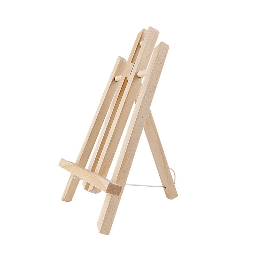 TANCUDER 2 PCS Wooden Easel Table Top Mini Wood Artist A-Frame Easel  Calendar Display Stand Small Art Desktop Easel Stands Frames for Artist  Displaying Painting Drawing Card Craft Photos, 15 x 20cm –