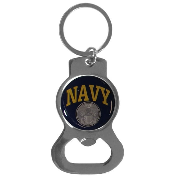 Navy Bottle Opener Key Chain