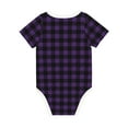thumbnail image 2 of Rocae Purple Black Plaid for Baby Climbing Clothes Soft Baby Romper for Active Infants Comfortable and Breathable Crawling Jumpsuit Unisex Baby Outfit 12 Months, 2 of 8