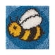 thumbnail image 1 of Kits de ganchos para alfombras, tapices y cojines de sofá con estampado básico. Abeja 30x30cm, 1 of 9