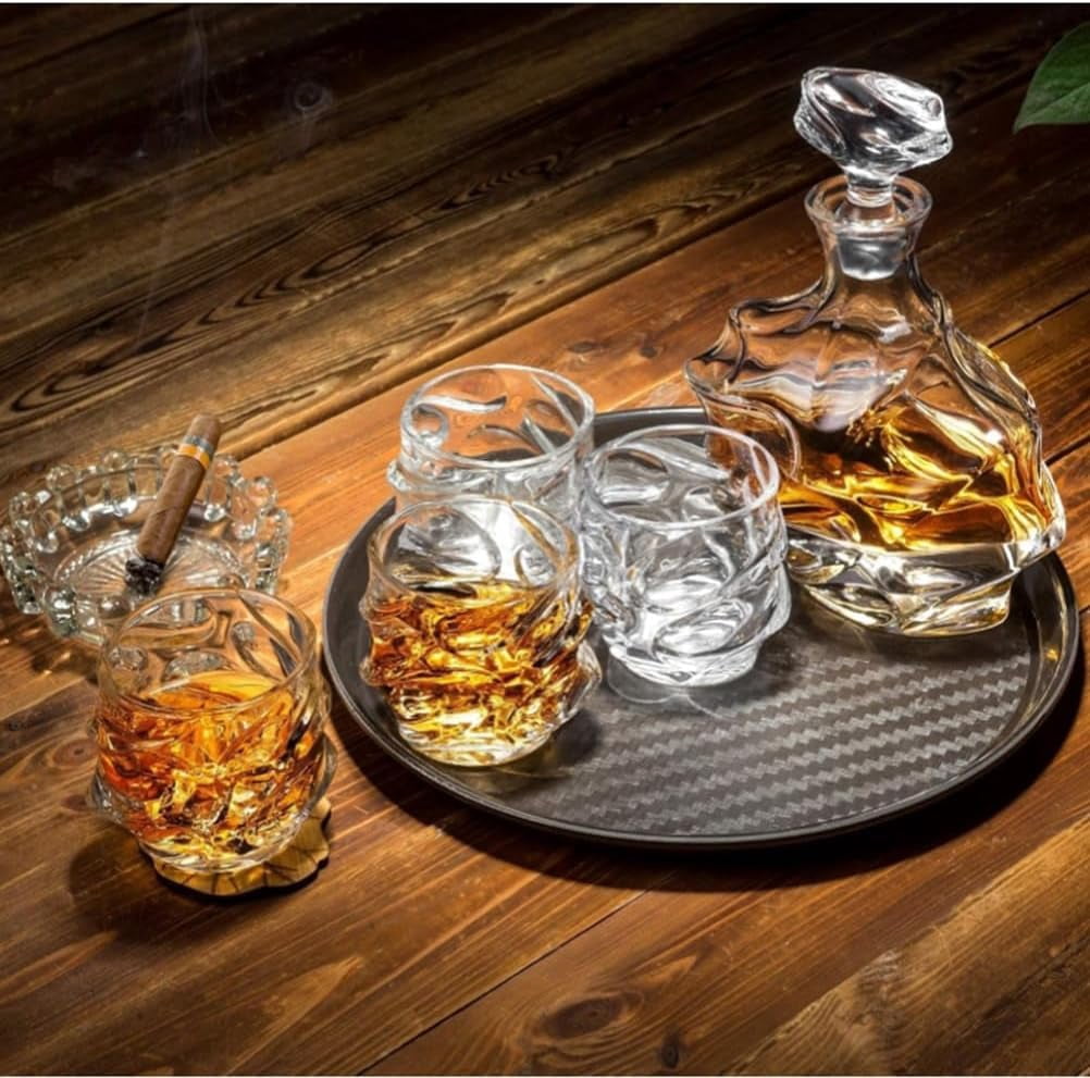 Storm Japanese Crystal Whisky Glass,Old Fashioned Whiskey Glasses, Bourbon Gifts for Men,Whiskey Glasses for Men, Crystal Whiskey Tasting Glass, Bourbon Gifts for Men Wine Glass Set (1PCS)