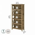 thumbnail image 2 of Bush Furniture Key West Tall 5 Shelf Bookcase in Reclaimed Pine, 2 of 5