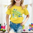 thumbnail image 2 of Easter Shirts for Teen Girls Bunny Eggs Hunts Short Sleeve T Shirt Top Fashion Casual Happy Easter Tee Shirt T-Shirts Infant To Big Kid, 2 of 5