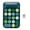 Dark Green, variant on Rupoun 2.4GHz Wireless Numeric Keypad 18 Keys Retro Typewriter Round Keycaps Mini Number Keyboard with USB Receiver for Laptop Notebook Desktop Financial Accounting Milk Tea Color 7.09 in / 18 cm