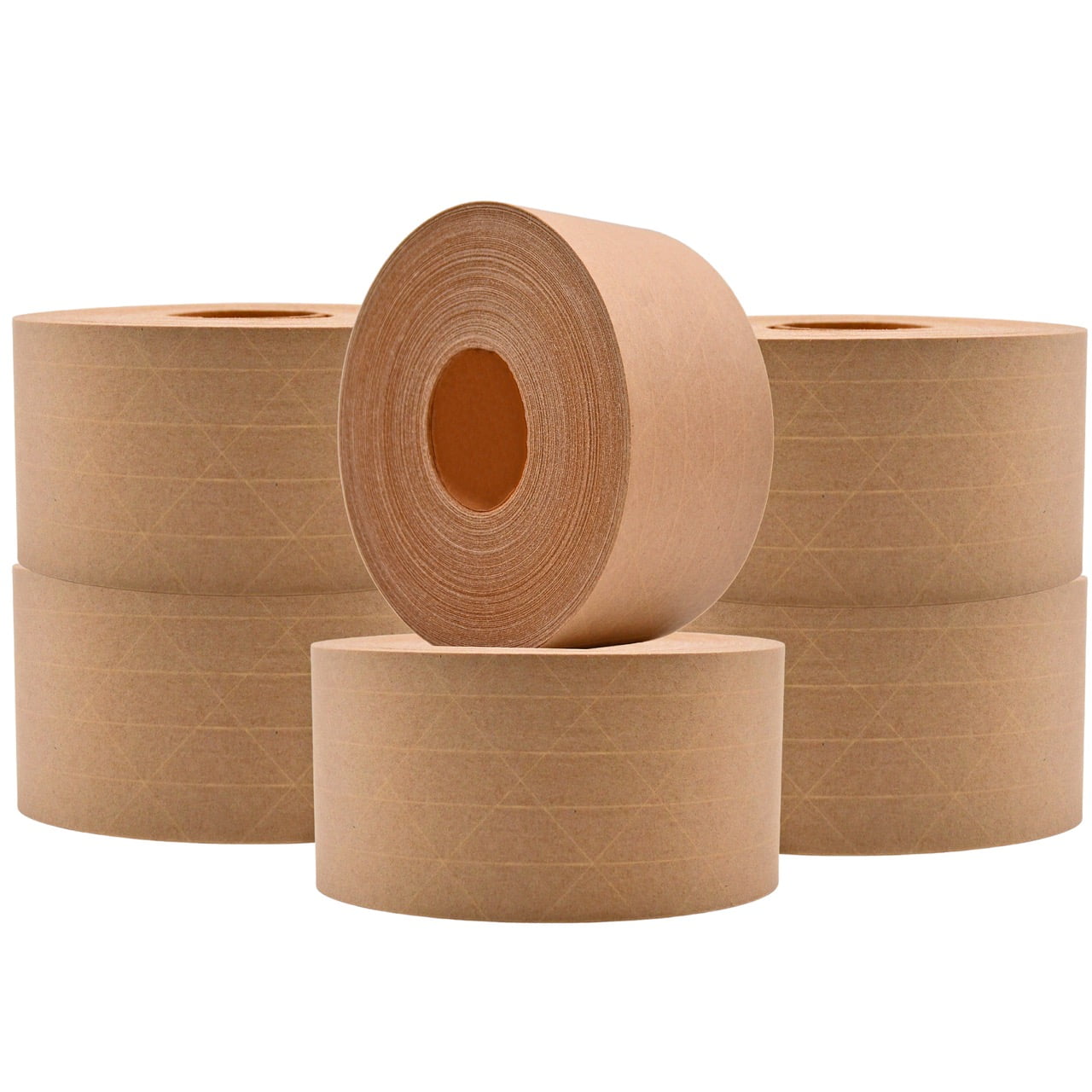 WOD Tape Reinforced Water Activated Gummed Kraft Tape 3 In x 500 Ft