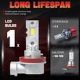 thumbnail image 2 of VAMOTA H11 Headlight Bulb, 800% Brighter H8 H9 H11 LED Headlight Bulbs 6000K Bright White, High Low Beam Replacement Car Bulbs, Pack Of 2, 2 of 9