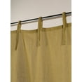 thumbnail image 5 of The Art Box Solid Linen Curtains 63 Inches Long 2 Pack, Gauze Linen Curtain Drapes Tie Top Curtain Panels for Bedroom/Living Room/Sliding Door Farmhouse Decor, 35"w x 63"l in, Barley Corn Green, 5 of 7