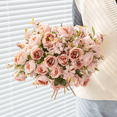 thumbnail image 5 of Zhuge 3pcs Pomegranate Rose Artificial Flowers, Fake flowers, Flores Artificiales Para, Wedding Decor, 5 of 5