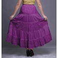 thumbnail image 3 of Bimba SkirtsForWomen Long Length Cotton Printed Maxi Boho Summer Skirt, 3 of 5
