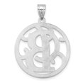 thumbnail image 6 of Auriga Fine Jewelry 925 Sterling Silver Rh-plated Fancy Script Letter B Initial Pendant for Women (L-34.61 mm, W-25.55 mm), 6 of 6