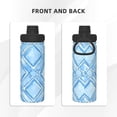 thumbnail image 4 of 18oz Three-Finger Cover Space Pot 2.9×9in Durable And Practical No Smell No Smell For Outdoor Sports Commuting Camping Lightskyblue Moroccan Trellis Hand-Drawn Sketch_4, 4 of 8