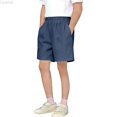 thumbnail image 2 of Liyamei Boys Athletic Shorts with Pockets for Summer Sports Wear Size 5-14,Navy, 2 of 7