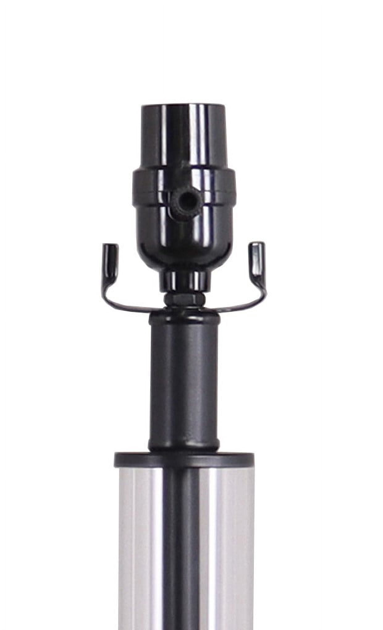 (2 pack) Better Homes & Gardens 19" Black Metal and Clear Glass Column Lamp Base