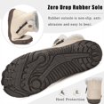 thumbnail image 5 of Womens Mens Barefoot Boots Shoes Winter Snow Boots Warm Ankle Booties Zero Drop Sole Wide Toe Box Fur Lined Outdoor Sneakers,46, 5 of 5