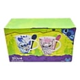 thumbnail image 4 of Juego de 2 tazas de porcelana Disney Stitch Azul Rosa 310ml Con cucharas, 4 of 4