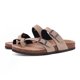thumbnail image 1 of Zuecos de corcho, zapatillas para mujer, sin cordones, para hombre, clásicas, de cuero, sandalias con plantilla de corcho, sandalias de playa a la moda, zapatos planos para casa, 1 of 6