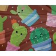 thumbnail image 5 of oneOone Polyester Spandex Brown Fabric Kawai Sewing Material Print Fabric By The Yard 56 Inch Wide, 5 of 5
