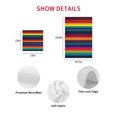 thumbnail image 7 of Rainbow Stripes Kitchen Dish Towels for Drying Dishes Set of 4, Mexico Colored Stripes Minimalist Waffle Weave Microfiber Hand Tea Bathroom Towels Quick Dry & Absorbent Towel 15.7x23.6, 7 of 7