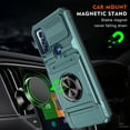 thumbnail image 2 of Decase Case for MOTO G pure,TPU+PC,Built-in Magnetic Kickstand,with Card Holder Dual-Layer Design Heavy Duty Shockproof Protection Phone Case for MOTO G pure,Green, 2 of 7