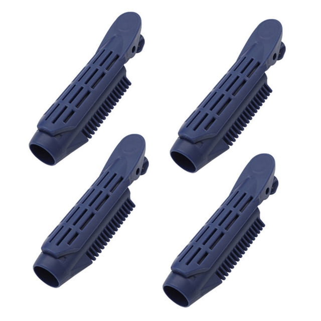 Lot de 4 Pinces à Racines Naturelles Volumisantes pour Cheveux Longs et Courts pour Femmes, Pince Pratique pour Racines, Pince à Boucler en Plastique, Pince à Rouleau, Accessoires de Coiffeur pour Salon, Bleu