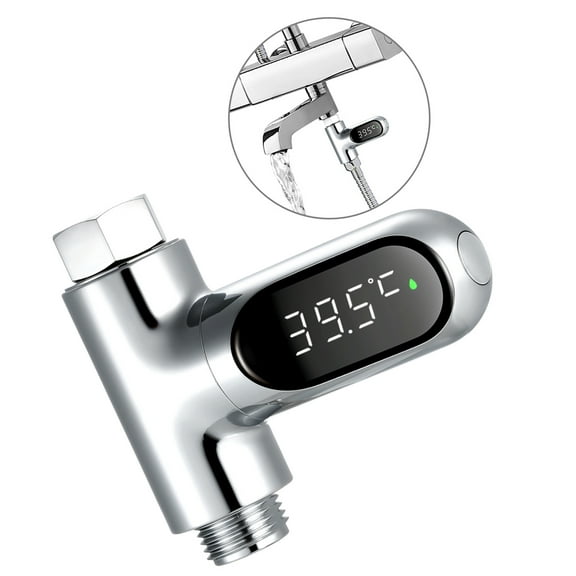 Shower Thermometer,Bath Water Thermometer 0~100 Baby Bath Thermometer Display Temperature Display 0~100 Led Swer Temperature Screen Me Kitchen Thermometer Huiop Led