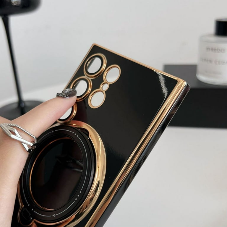 Shopping Für Samsung Galaxy S24 Ultra Case Matte TPU Telefon Deckring  Kickstand Shell - Roségold in China