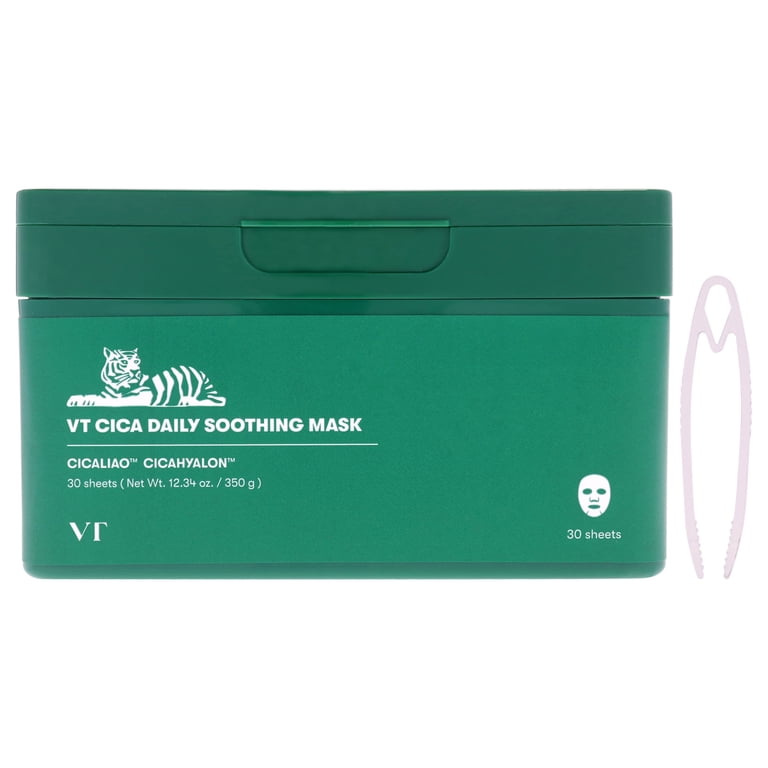VT Cosmetics Cica Daily Soothing Mask, 30 Sheets, 350g - Walmart.com