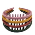 thumbnail image 1 of Banda para el cabello para mujer, diadema de plástico, bandas para el cabello de moda, diademas deportivas, diadema para mujer, aro para la cabeza con dientes antideslizantes, 4 piezas oso de fresa  Electrónica, 1 of 5
