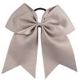 thumbnail image 1 of Cheer Bows Softbol de porristas gris - Regalos para niñas y mujeres Lazo de equipo con soporte para cola de caballo Complete su traje de animadora Uniforme Lazos para el cabello fuertes Bandas elástic, 1 of 5