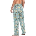 thumbnail image 6 of Floral Daisy Pattern Ghost Pajama Pants, Men's Lounge Pants Light with Drawstring and Pockets, Christmas New Year Birthday Father's Day Gifts, X-Large, 6 of 7