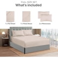 thumbnail image 3 of CGK Linens 4-Piece Extra Deep Pocket Sheet Set - King Size Breathable & Cooling Bed Sheets Fits 18"-24" Mattresses, Wheat, 3 of 6