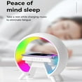thumbnail image 3 of Multifunctional Bedside Decoration Gifts Wireless Charger Atmosphere Lamp, Intelligent LED Table Lamp, Dimmable Night Light, 10W Wireless Charger, Alarm Clock, time Display, BLE Music Player, 3 of 5