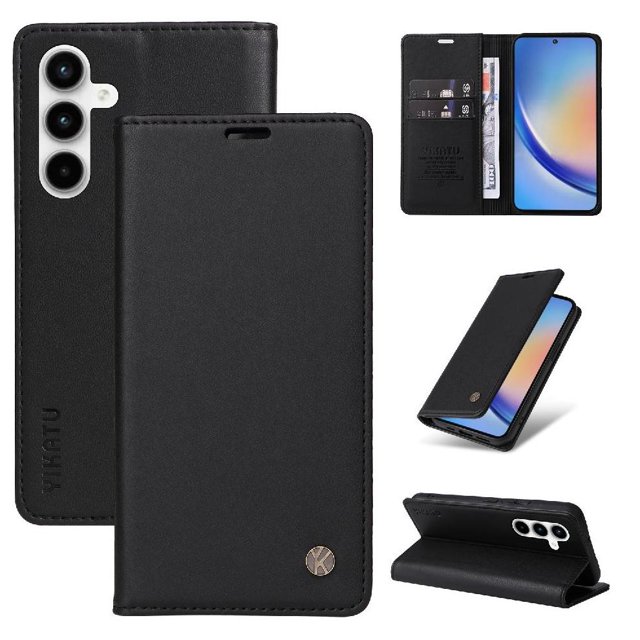Funda para Samsung Galaxy A35 5G Estuche de Cuero PU Tipo Cartera con Ranuras para Tarjetas y Cierre Magnético