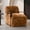 Orange, variant on Aenkyo Yeti Contemporary Faux Fur Accent Chair with Dark Walnut Wood Arms, Gray