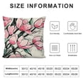 thumbnail image 5 of COMIO  Hello Spring Tulip Flower Decorative Throw Pillow Covers  Home Sweet Floral Wreath Retro Porch Home Decor, Blessed Bloom Farmhouse Outdoor Sofa Couch Cushion Case, 5 of 5