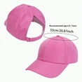 thumbnail image 4 of KPOPLK Kids Active Ponytail Hat - Baseball Hat with Full Back Opening for Girls(2-8 Years,Pink), 4 of 6