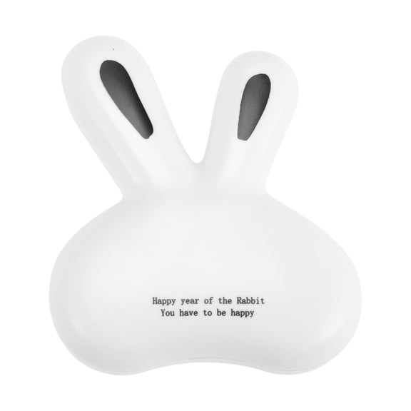 Unique Bargains 1 Set Contact Lens Case Cute Rabbit Lens Storage Case White
