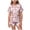Pink, variant on Futezty Toddler Halloween Pajamas Kids Pumpkin Ghost Print Satin Pajama Set Short Sleeve Button Down Sleepwear with Shorts Set Little Girl Clothes 3T-13T