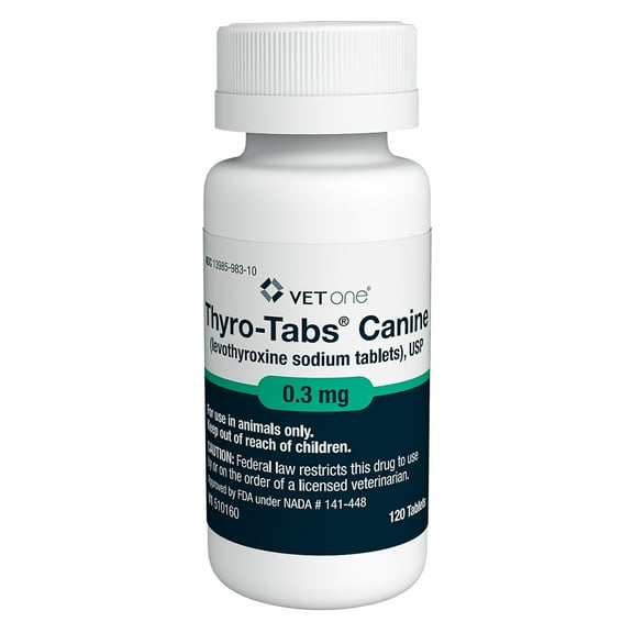 Thyro-Tabs (Levothyroxine Sodium) Canine Tablets, 0.3MG