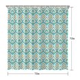 thumbnail image 4 of Waterproof Abstract Peacock Feather Shower Curtain 72x72 Inch Boho Style Polyester Unique Shower Curtain for Bathroom Hotel Home Decor with 12 Plastic Hooks, 4 of 4