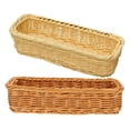 thumbnail image 6 of NICEXMAS Cutlery Organizer 2Pcs Woven Shape Tableware Storage Basket for Home Organization 9.63X3.14X2.36in, 6 of 8