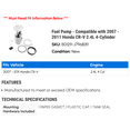 thumbnail image 2 of Fuel Pump - Compatible with 2007 - 2011 Honda CR-V 2.4L 4-Cylinder 2008 2009 2010, 2 of 2