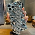 thumbnail image 1 of Plasting TPU Phone Case For iPhone 15 Pro Max 14 13 12 Pro, Anti-drop Shockproof Cover With Bling Diamond Strap, Fashion Portable Glitter Rhinestones Shell Back Case, 1 of 4
