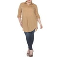 thumbnail image 2 of White Mark Long Button-Down Shirt Dress (Women's & Women's Plus), 2 of 5