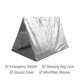thumbnail image 5 of Manta térmica de emergencia Swiss Safe, paquete de 25, color plata, 5 of 6