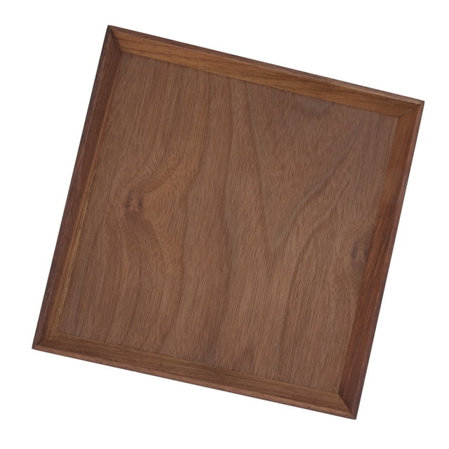 Food Serving Tray, Small Rectangle Black Walnut Tray Simple Fashion Serving Tray Serve Tea Fruit Cheese Wine Meals For Home Kitchen Restaurants